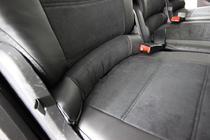 Volkswagen Touran 2003–2010 Sædeovertræk i økolæder+stof+Alcantara Antara A001 (komplet kabinesæt) foto 4
