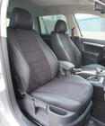 Skoda Octavia II A5 2010–2013 Sædeovertræk i økolæder+stof+Alcantara Antara A001 (komplet kabinesæt) foto 1