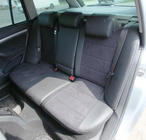 Skoda Octavia II A5 2010–2013 Sædeovertræk i økolæder+stof+Alcantara Antara A001 (komplet kabinesæt) foto 7