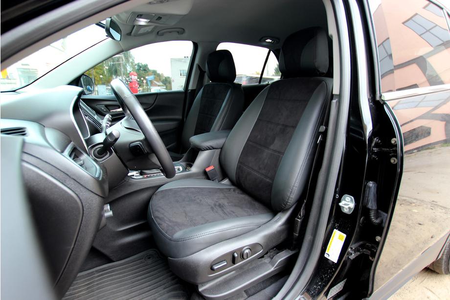 Chevrolet Equinox 2018–2025 Sædeovertræk i økolæder+stof+Alcantara Antara A001 (komplet kabinesæt) Image