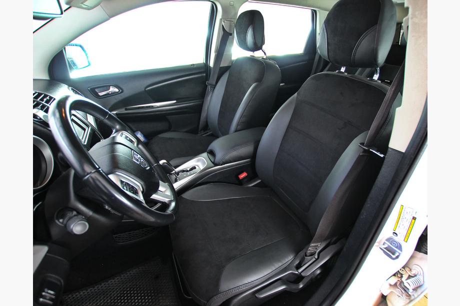 Dodge Journey 2008–2020 Sædeovertræk i kunstlæder+stof+antara Antara A001 (3 rækker) Image