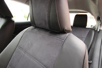 Toyota Yaris/Yaris Cross (XP210) 2020– Sædeovertræk i økolæder+stof+Alcantara Antara A001 (komplet kabinesæt) foto 7
