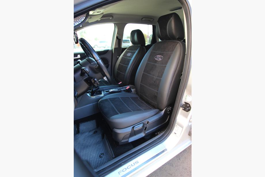 Ford Focus III 2011–2017 Sædebetræk i økolæder+stof+antara Antara A001g (komplet kabinesæt) Foto 1