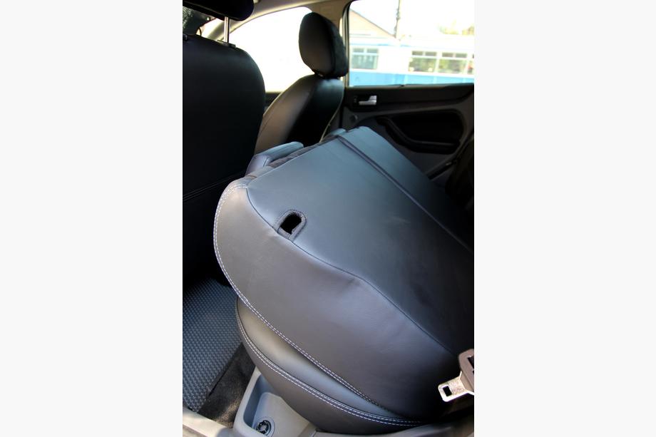 Ford Focus III 2011–2017 Sædebetræk i økolæder+stof+antara Antara A001g (komplet kabinesæt) Foto 15