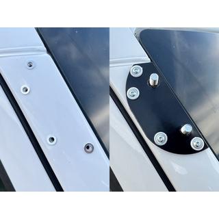 Solskærm til forrude med ramme V2 (sort højglans, 5 mm) Mercedes Sprinter W906 2006–2018 foto 4