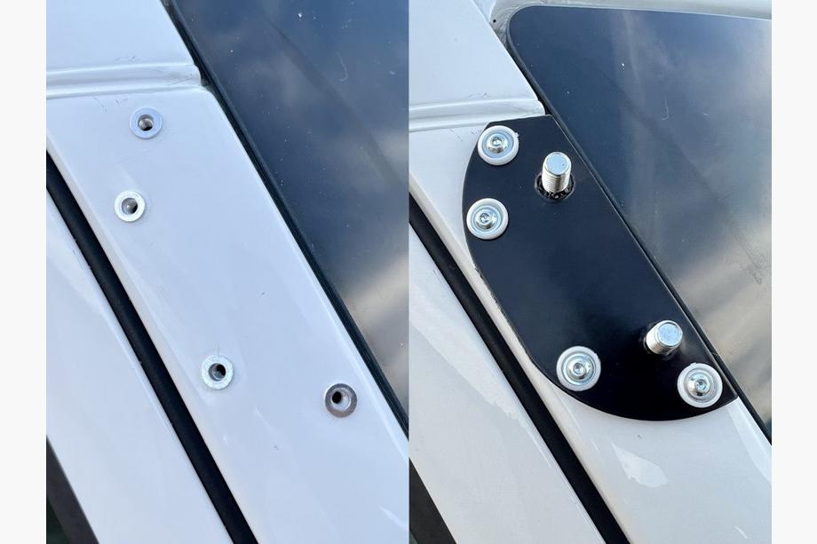 Mercedes Sprinter W906 2006–2018 Solskærm til forrude med ramme V2 (sort højglans, 5 mm) Foto 4