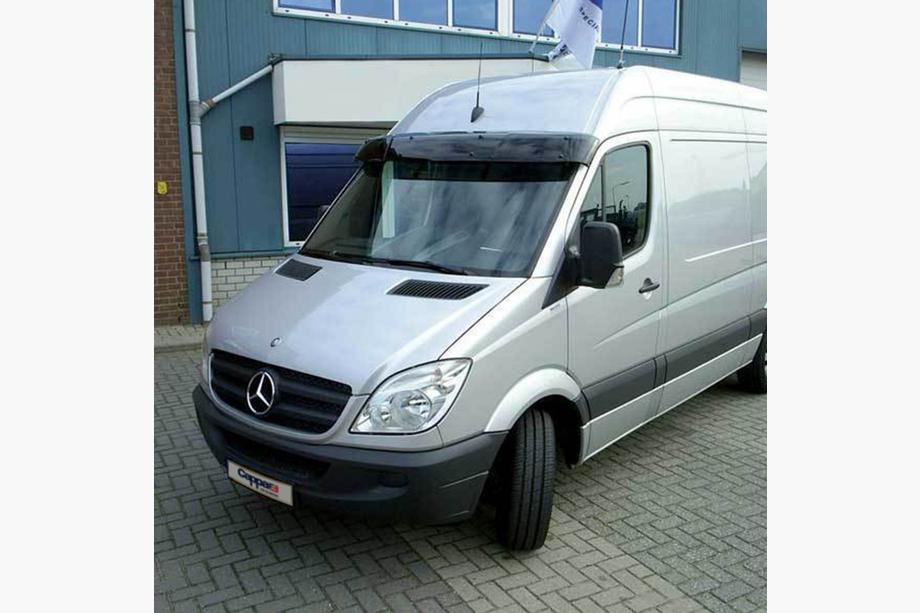 Volkswagen Crafter 2006–2016 Solskærm til forrude med ramme V2 (sort højglans, 5 mm) Foto 12