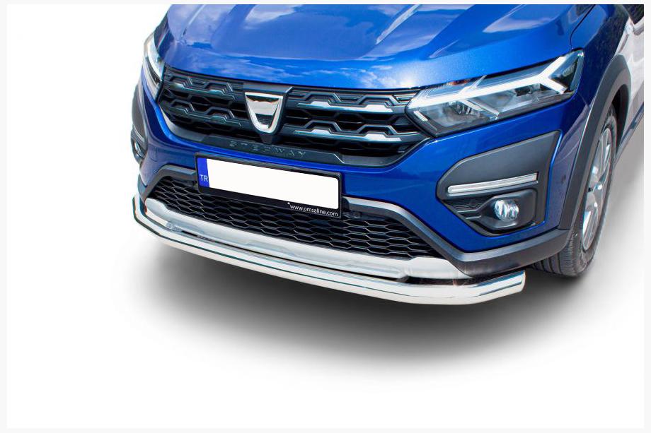 Dacia Sandero 2021– Frontbøjle Texas (60 mm, rustfrit stål) Image