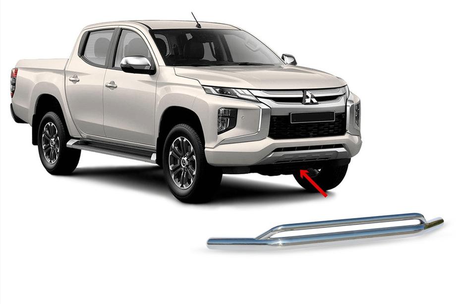 Mitsubishi L200 2015–2024 Dobbelt frontbøjle i rustfrit stål til Vegas 2019+ (76 mm) Image
