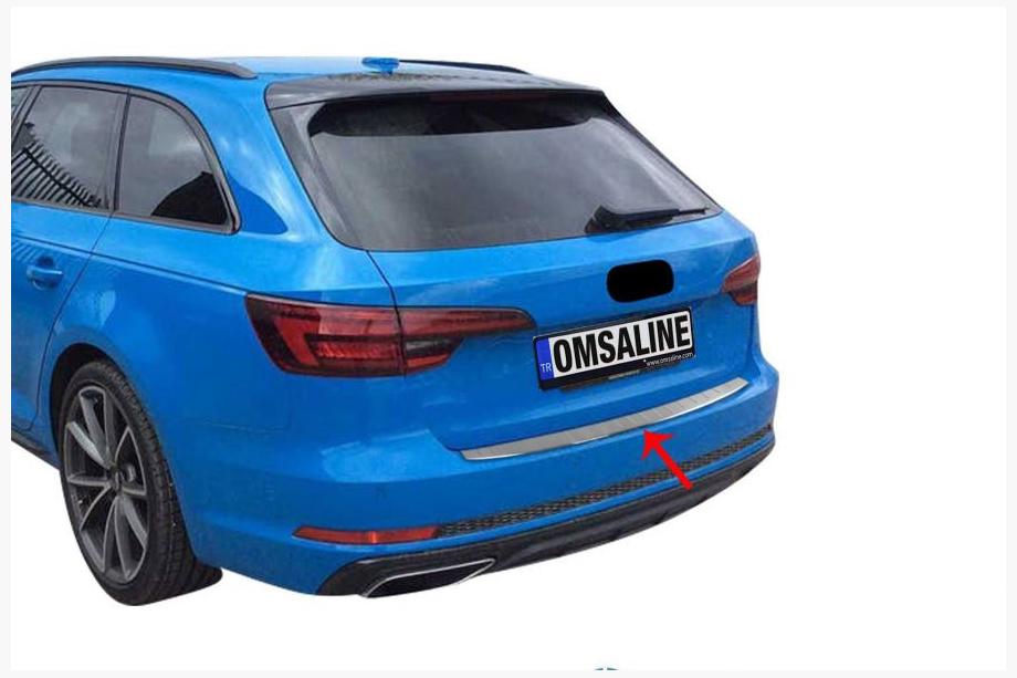 Audi A4 B9 2015–2024 Bagkofangerbeskytter OmsaLine (Avant, rustfrit stål) Image