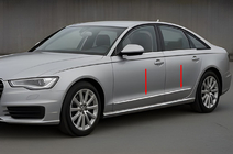 Audi A6 C7 2011–2017 Krom dørlister (6 stk.) foto 1