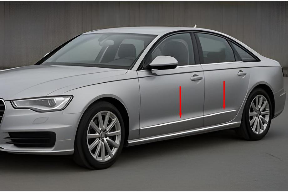Audi A6 C7 2011–2017 Krom dørlister (6 stk.) Image