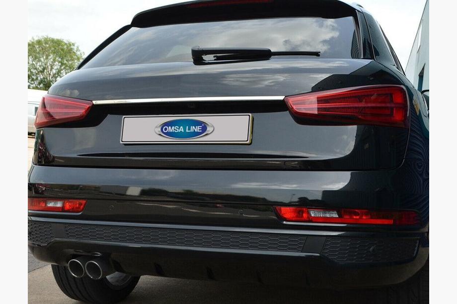 Audi Q3 2011–2019 Kromliste over nummerpladen (rustfrit stål) Image