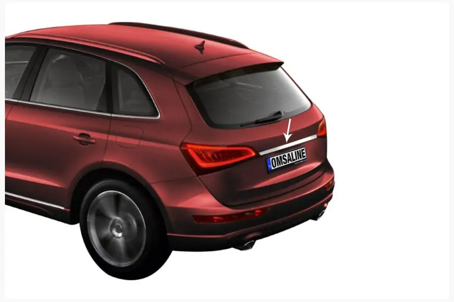 Audi Q5 2017–2025 Kromliste over nummerpladen (rustfrit stål) Image