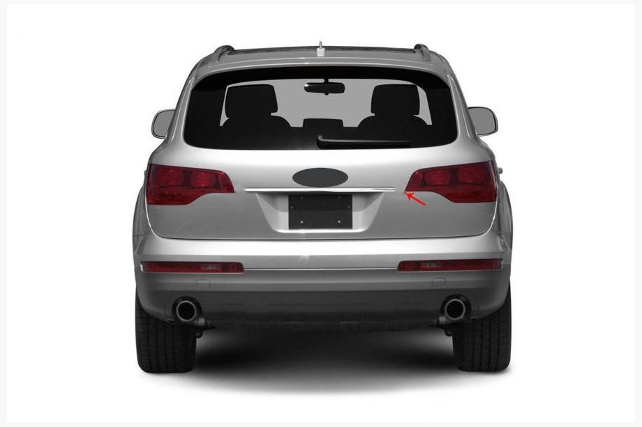 Audi Q7 2005–2015 Kromliste over nummerplade OmsaLine (rustfrit stål) Image