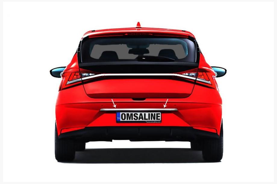 Hyundai I-20 2020– Kromliste over nummerplade OmsaLine (rustfrit stål) Image