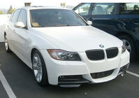 BMW 3-serie E90/E91 2005–2011 DPT frontlip-flaps (til E90 M-Sport 2005-2008, blank sort, 2 stk.) foto 1