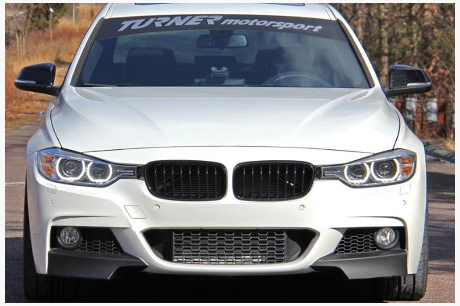 BMW 3-serie F30/F31 2012–2019 Frontspoilerlæbe Flap (sort) Image