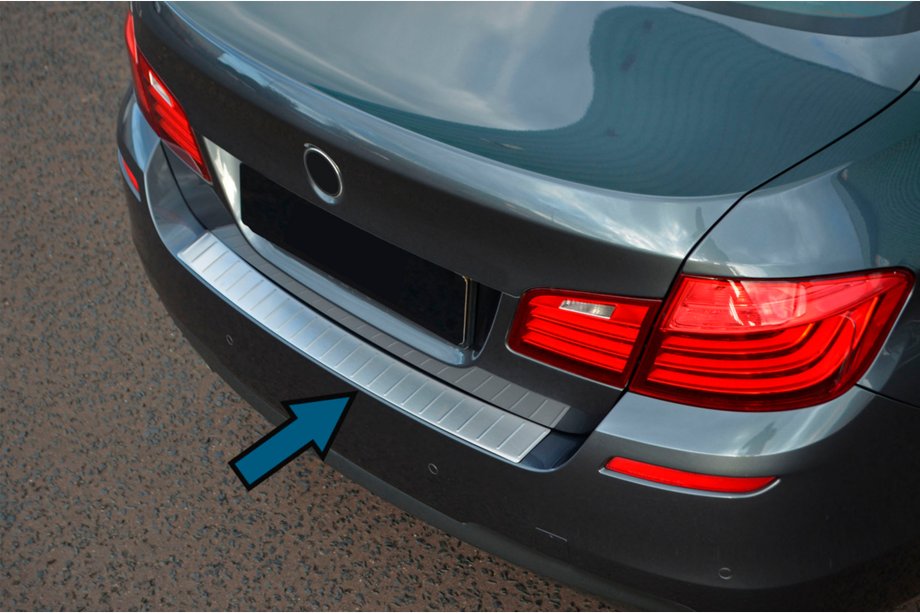 BMW 5-serie F10/F11 2010–2016 OmsaLine bagkofangerbeskytter (SD, rustfrit stål) Image