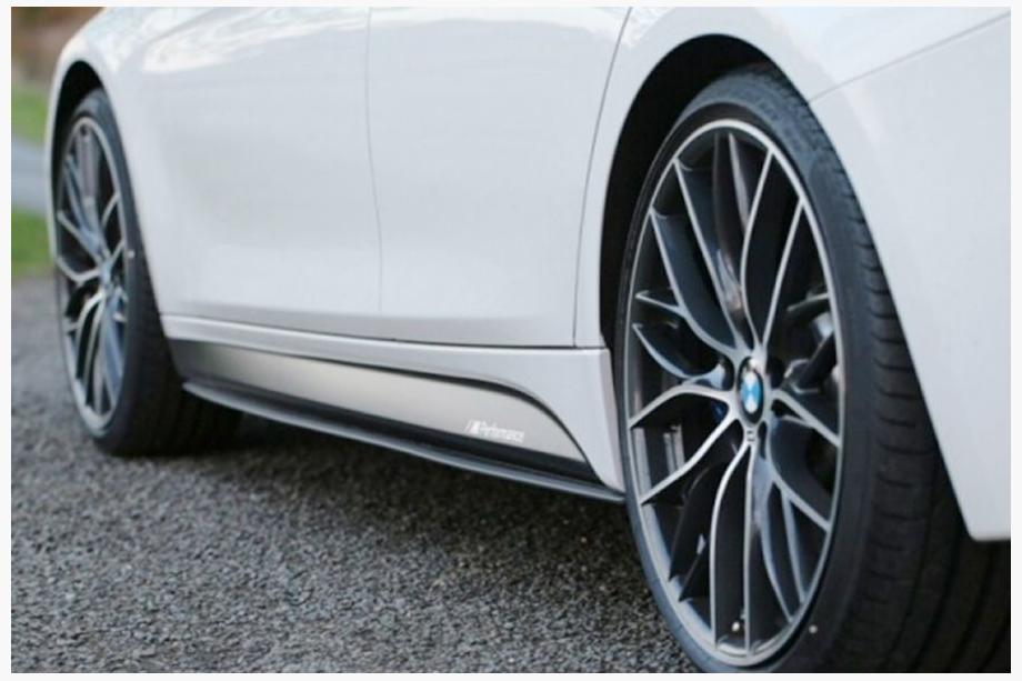 BMW 5-serie F10/F11 2010–2016 OmsaLine sideskørter (sort) Image