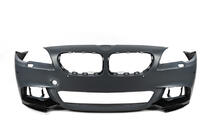 BMW 5-serie F10/F11 2010–2016 Frontspoilerlæbe DPT Flap (til M-Performance, sort højglans) foto 7