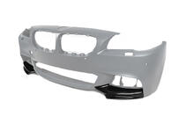 BMW 5-serie F10/F11 2010–2016 Frontspoilerlæbe DPT Flap (til M-Performance, sort højglans) foto 9