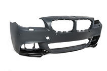 BMW 5-serie F10/F11 2010–2016 Frontspoilerlæbe DPT Flap (til M-Performance, sort højglans) foto 14