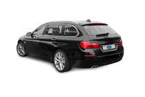 BMW 5-serie F10/F11 2010–2016 Rustfri stålliste over nummerplade SW foto 1