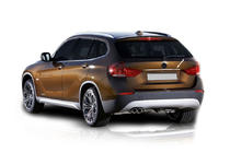 BMW X1 E84 2009–2015 Rustfri stålliste over nummerplade foto 1