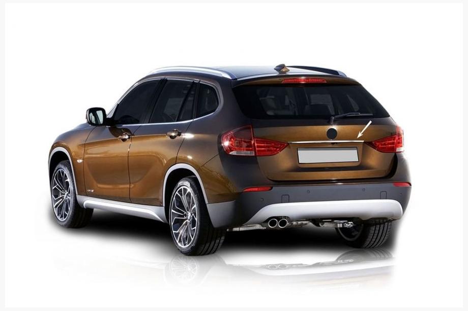 BMW X1 E84 2009–2015 Rustfri stålliste over nummerplade Image