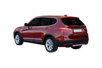 BMW X3 F25 2011–2018 Rustfri stålliste over nummerplade foto 1