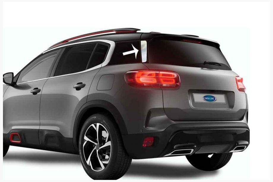 Citroen C5 Aircross 2017–2025 Kromlister under spoiler (2 stk., rustfrit stål) Image