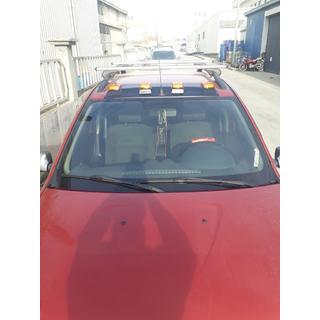 Solskærm til forrude (LED, mat sort) Dacia Sandero 2007–2013 foto 3