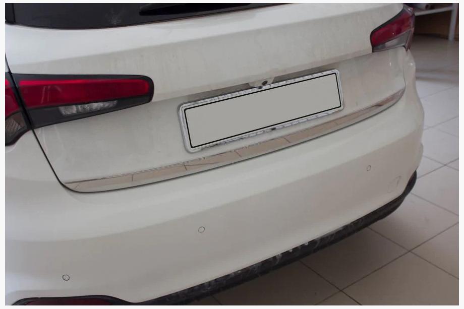 Fiat Tipo Cross 2021– Bagklapskantliste (rustfrit stål) OmsaLine - italiensk rustfrit stål Image