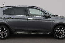 Fiat Tipo Cross 2021– Nedre vindueslister i rustfrit stål OmsaLine - italiensk rustfrit stål foto 1