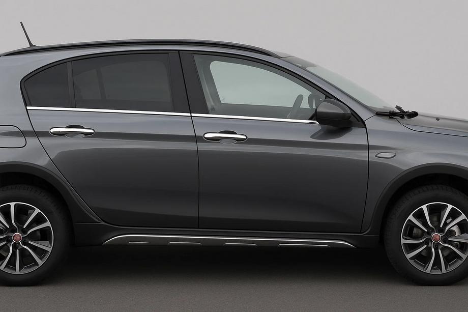Fiat Tipo Cross 2021– Nedre vindueslister i rustfrit stål OmsaLine - italiensk rustfrit stål Image