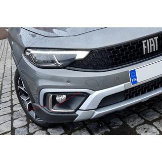 Ramme til tågelygter i rustfrit stål Fiat Tipo Cross 2021– foto 3