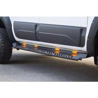 Sidetrin Dakar V1 med LED (2 stk., metal) foto 2