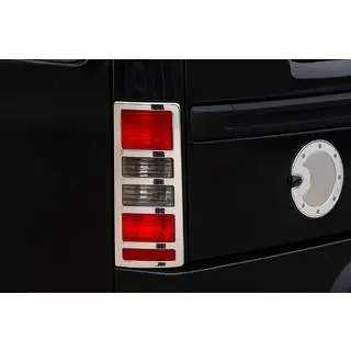 Krom baglygtecovers (2 stk., plast)