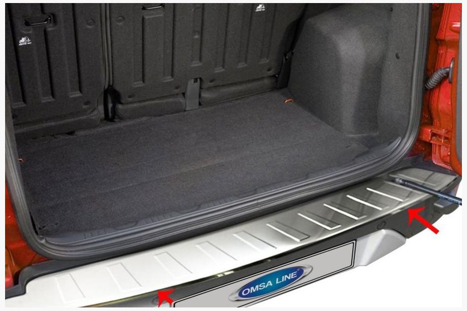 Ford Ecosport 2013–2022 Bagkofangerbeskytter (2013-2017, rustfrit stål) Image