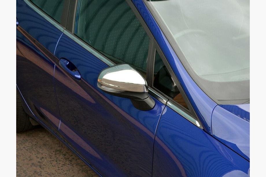 Ford Fiesta 2017– Spejlkapper i rustfrit stål (2 stk.) Image