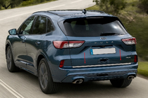 Ford Kuga/Escape 2019– Bagagerumskantliste (rustfrit stål) foto 2
