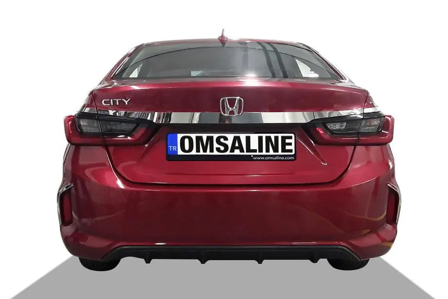 Honda City 2021– Krom liste over nummerplade SD (3 stk., rustfrit stål) Image