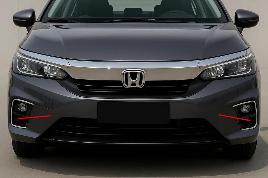 Honda City 2021– Kromring til tågelygter SD (2 stk., rustfrit stål) Foto 1