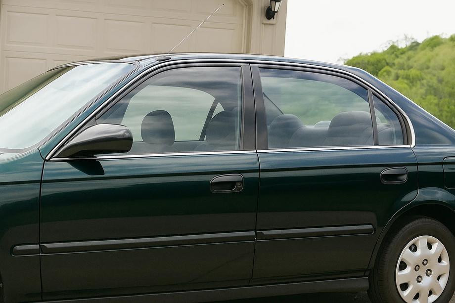 Honda Civic 1995–2001 Udvendige vindueslister i rustfrit stål (4 stk.) Image