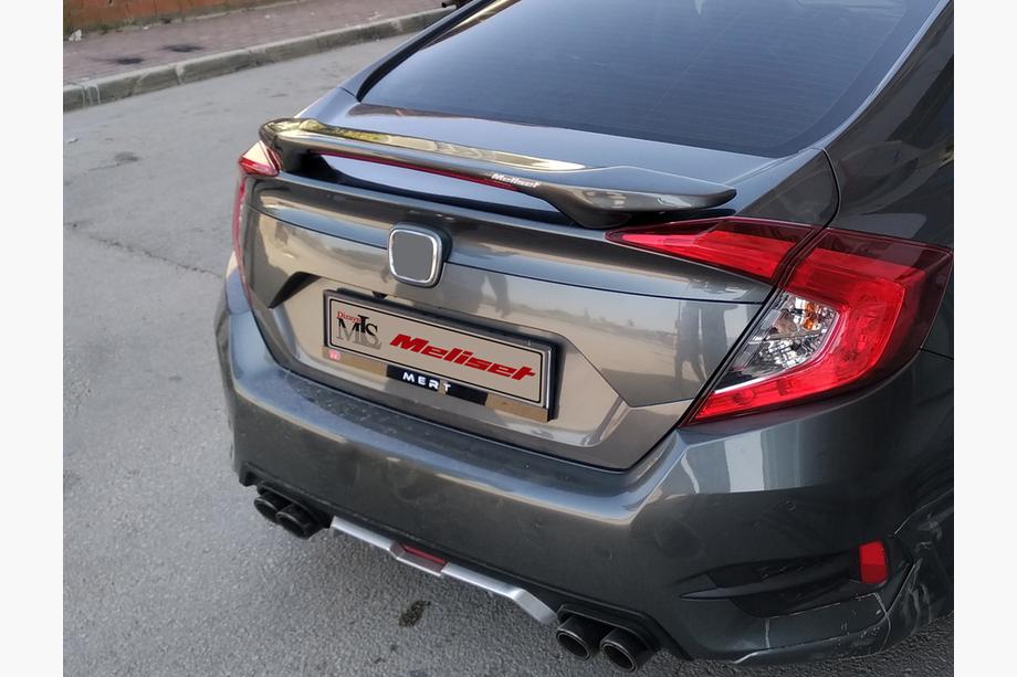 Honda Civic Sedan X 2016–2021 Spoiler Isikli (til lakering) Image