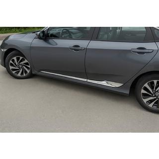 Dørliste V2 (sæt 4 stk., rustfrit stål) Honda Civic Sedan X 2016–2021 foto 1