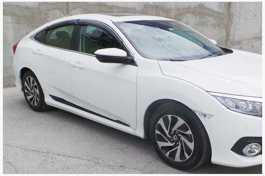 Honda Civic Sedan X 2016–2021 Dørlister (4 stk., sort) Image