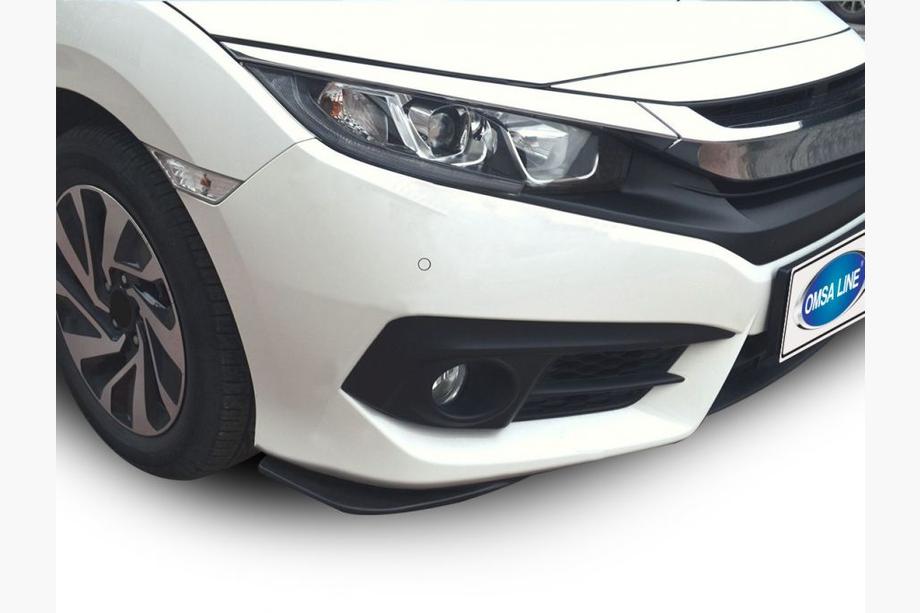 Honda Civic Sedan X 2016–2021 Flap-udvidelser til forreste kofanger (sæt med 2, sort) Image