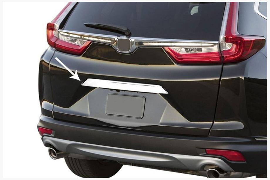 Honda CRV 2017–2022 Kromliste over nummerpladen (rustfrit stål) Image